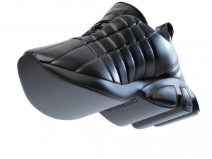 Burberry Quilted Leather Classic Sneakers in 4 Colours 3D Модель