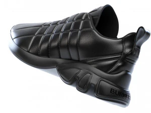 Burberry Quilted Leather Classic Sneakers in 4 Colours 3D Model