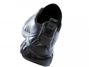 Burberry Quilted Leather Classic Sneakers in 4 Colours 3D Модель
