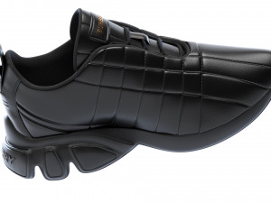 Burberry Quilted Leather Classic Sneakers in 4 Colours 3D Модель