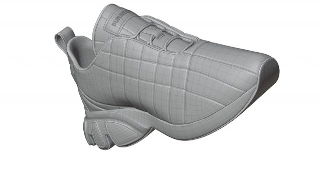 Burberry Quilted Leather Classic Sneakers in 4 Colours 3D