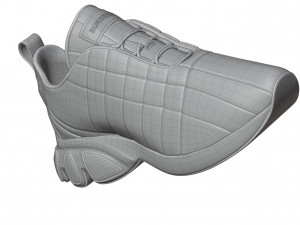 Burberry Quilted Leather Classic Sneakers in 4 Colours 3D Модель