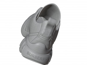 Burberry Quilted Leather Classic Sneakers in 4 Colours 3D Модель