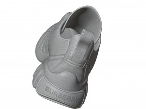 Burberry Quilted Leather Classic Sneakers in 4 Colours 3D Model