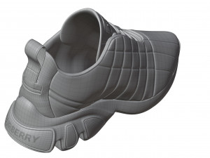 Burberry Quilted Leather Classic Sneakers in 4 Colours 3D Модель