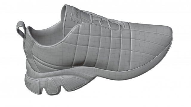 Burberry Quilted Leather Classic Sneakers in 4 Colours 3D in 3DExport