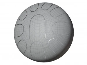 Tongue Drum 3D Model