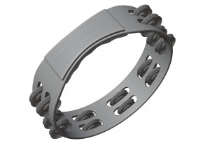 Pearl Headless Tambourine Modelo 3D