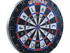 Palace x Winmau Dartboard 3D Model