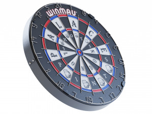 Palace x Winmau Dartboard 3D Model