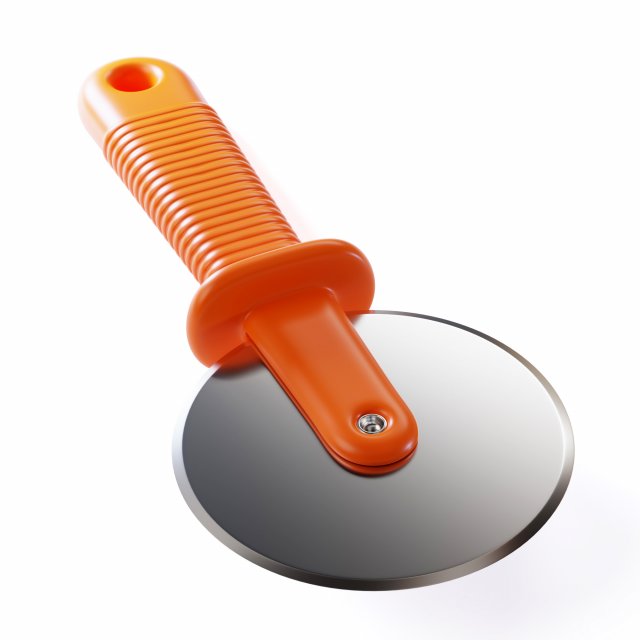 Pizza Cutter 3D Model .c4d .max .obj .3ds .fbx .stl .blend 