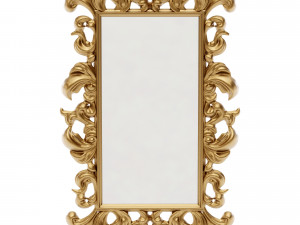 Antique Mirror Frame 3D Model