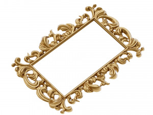 Antique Mirror Frame Model 3D