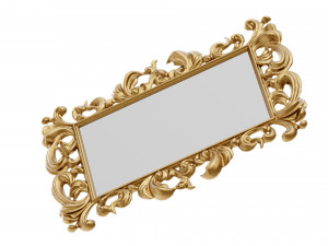 Antique Mirror Frame Model 3D