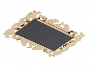 Antique Mirror Frame Model 3D