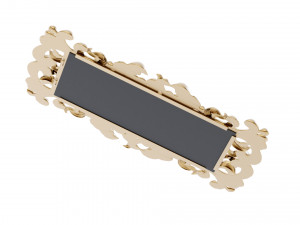 Antique Mirror Frame Model 3D