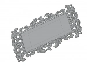 Antique Mirror Frame 3D Model
