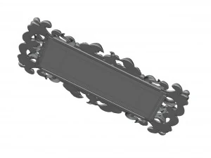 Antique Mirror Frame 3D Model