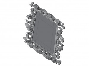 Antique Mirror Frame Model 3D