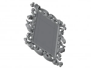 Antique Mirror Frame 3D Model