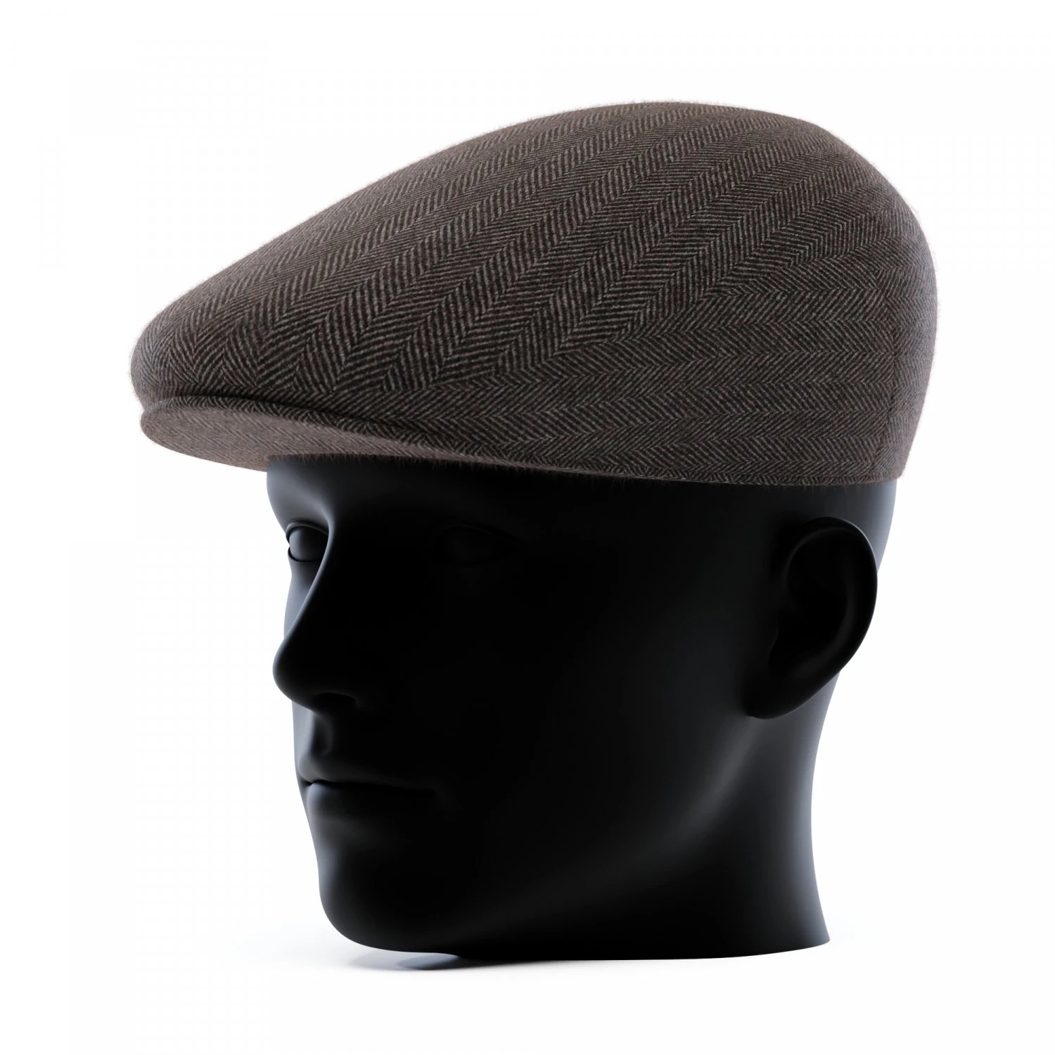 Newsboy Cap 3D Model .c4d .max .obj .3ds .fbx .stl .blend 