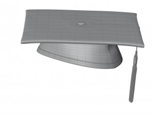 Square Academic Cap Model 3D