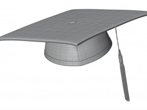 Square Academic Cap Model 3D