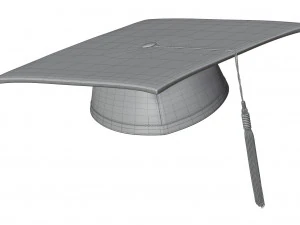 Vierkante academische pet 3D Model