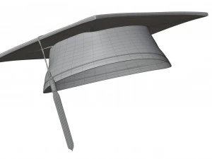 Vierkante academische pet 3D Model