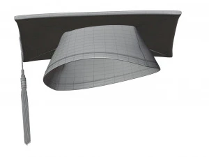 Vierkante academische pet 3D Model