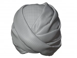 Sikh Turban 3D Model