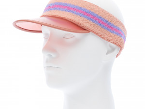 Terry Cloth Visor Cap 3D Model
