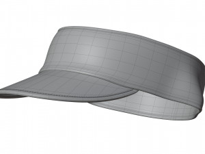 Terry Cloth Visor Cap 3D-Modell