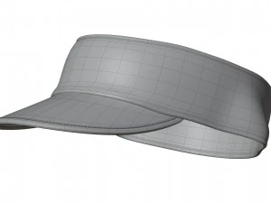 Terry Cloth Visor Cap 3D Model