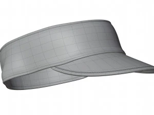 Terry Cloth Visor Cap 3D Model
