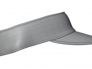 Terry Cloth Visor Cap 3D-Modell