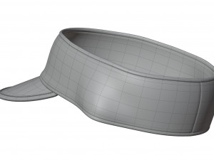 Terry Cloth Visor Cap 3D-Modell