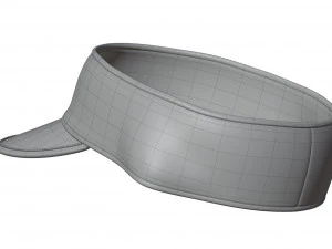 Terry Cloth Visor Cap 3D Model