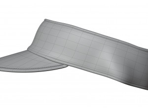Terry Cloth Visor Cap 3D-Modell