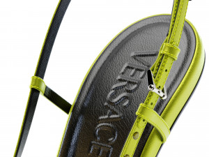 Versace Laced Pin Point Slingback Pumps Model 3D