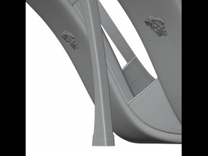 Versace Laced Pin Point Slingback Pumps Model 3D