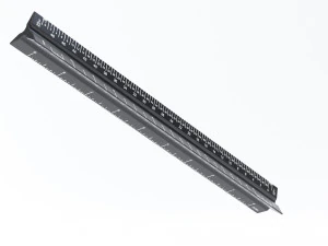 वास्तु स्केल शासक 3D मॉडल