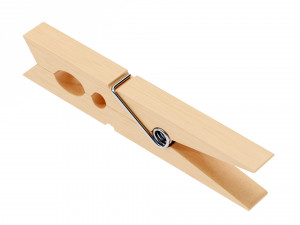 Wooden Clothespin 3D Model