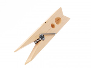 Wooden Clothespin 3D Model