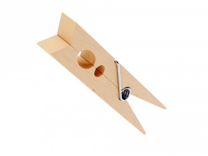 Wooden Clothespin 3D Model