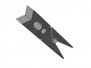 Wooden Clothespin 3D Model