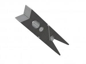Wooden Clothespin 3D Model