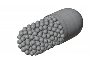 Pills Pack 10 Different Types 3D Model