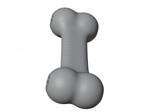 Rubber Bone Toy Model 3D