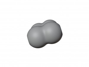 Rubber Bone Toy Model 3D